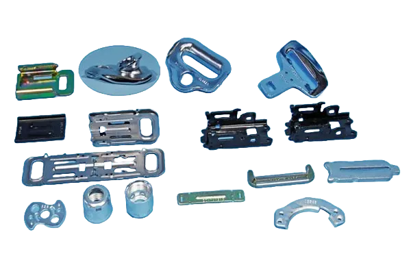 Buckle bases, D-rings and tongues